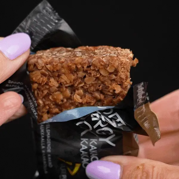 Web video af energi snack