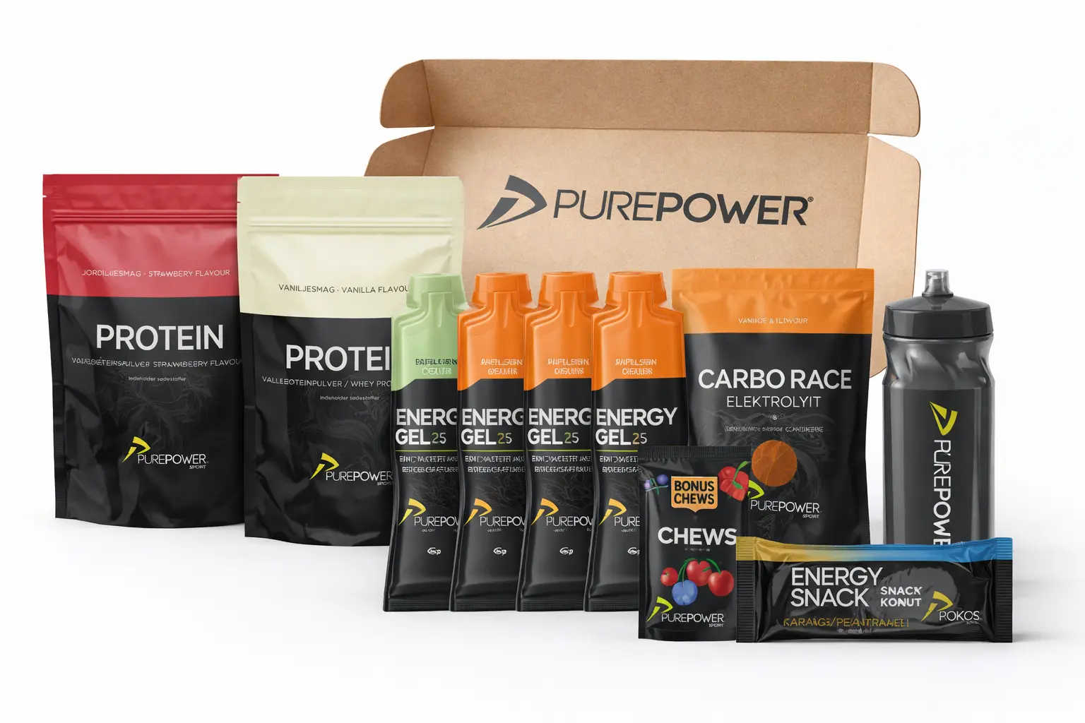 Purepower Pro pakke med forskellige produkter